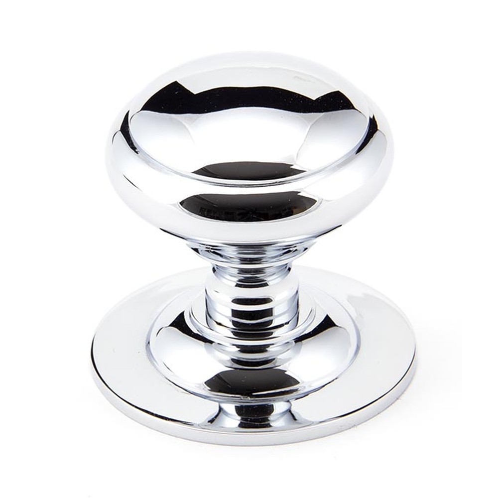 91978  73mm  Polished Chrome  From The Anvil Round Centre Door Knob