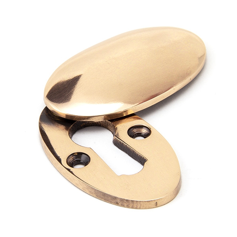 91992 • 50 x 29mm • Polished Bronze • From The Anvil Oval Escutcheon & Cover