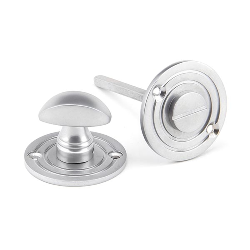 91996  50 x 3mm  Satin Chrome  From The Anvil Round Bathroom Thumbturn