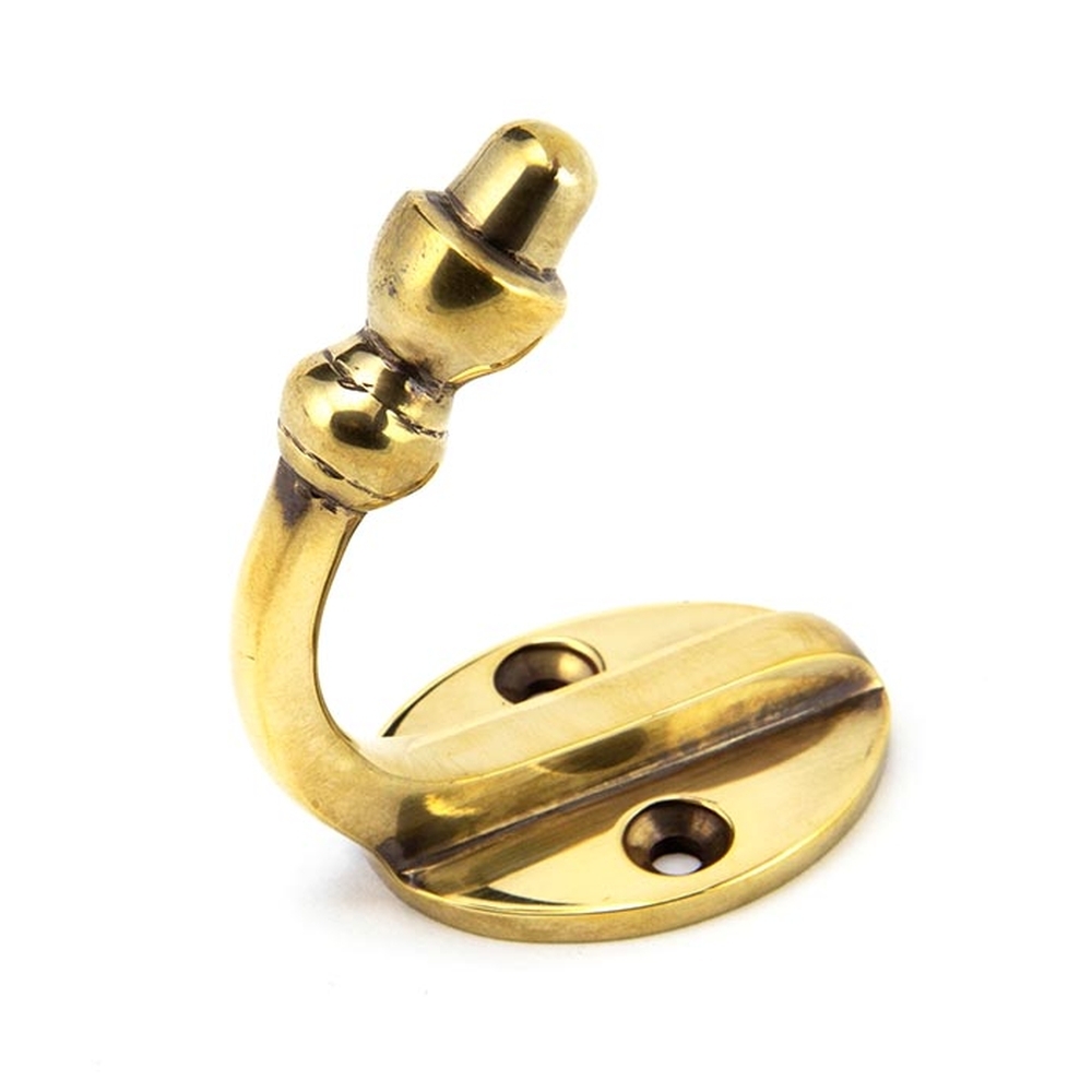 92009  48 x 38mm  Aged Brass  From The Anvil Coat Hook