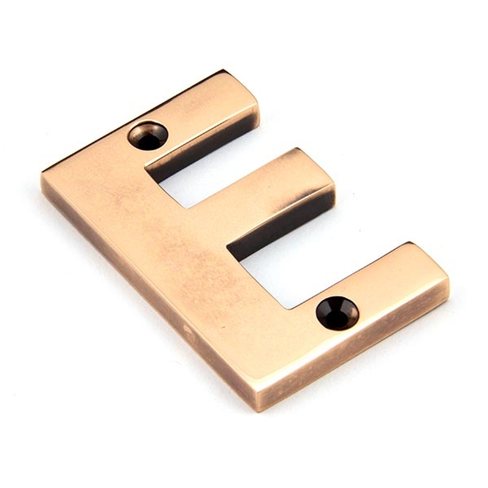 92031E • 78mm • Polished Bronze • From The Anvil Letter E