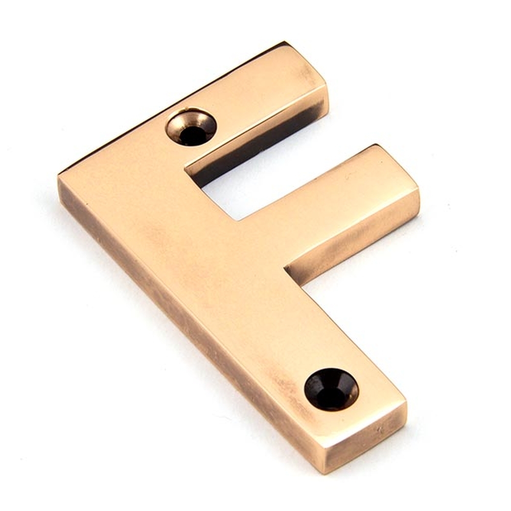 92031F • 78mm • Polished Bronze • From The Anvil Letter F