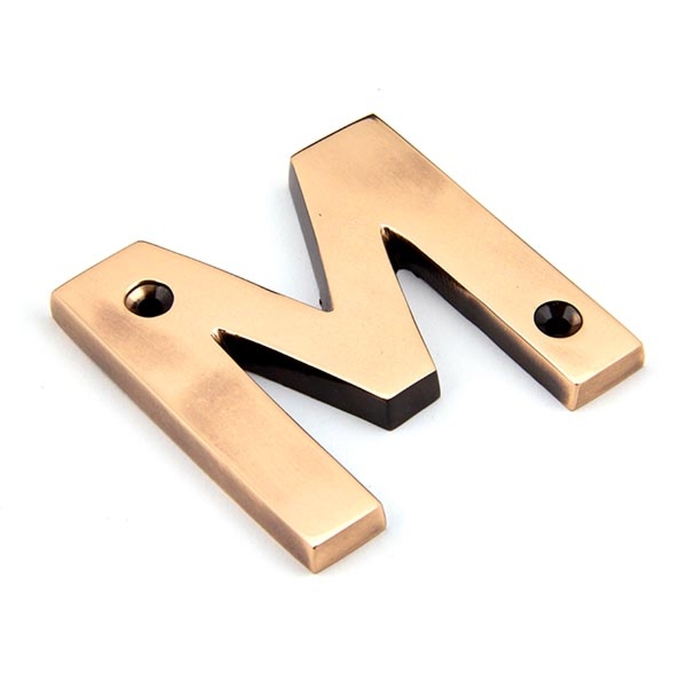 92031M • 78mm • Polished Bronze • From The Anvil Letter M