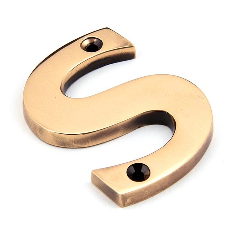 92031S • 78mm • Polished Bronze • From The Anvil Letter S