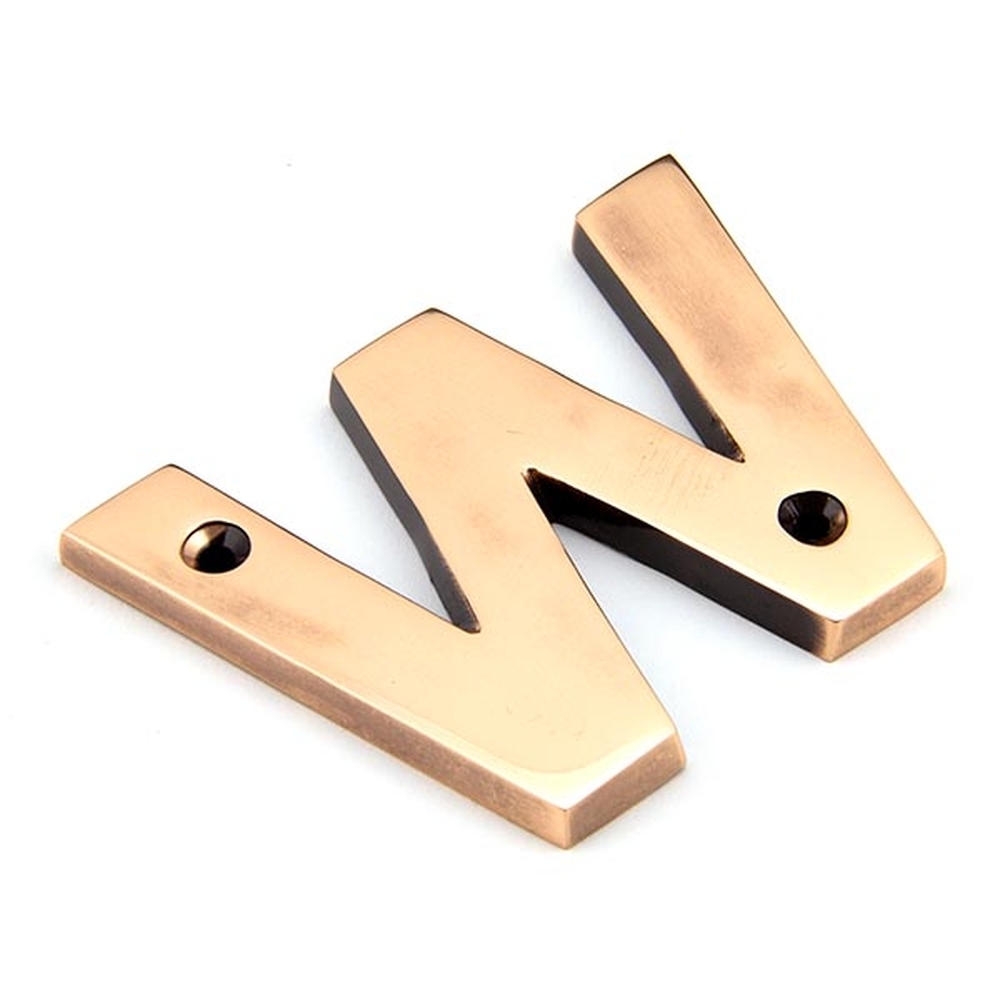 92031W • 78mm • Polished Bronze • From The Anvil Letter W