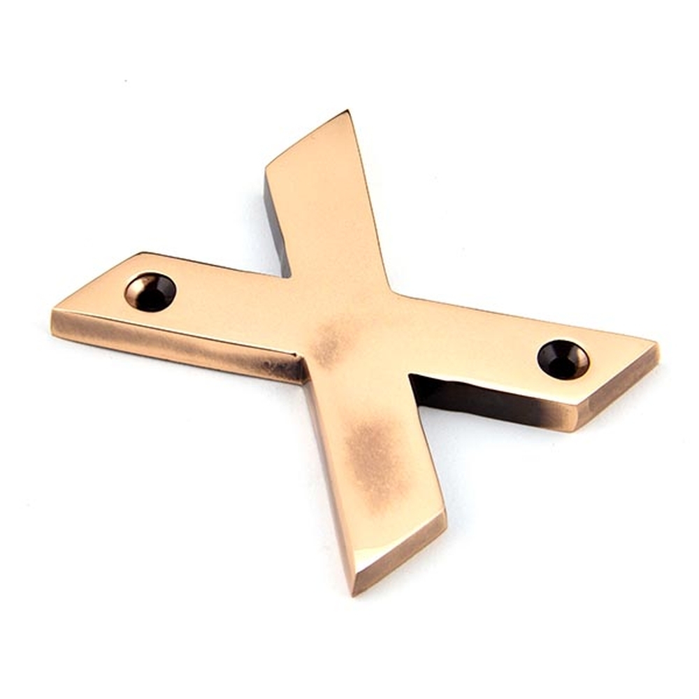 92031X • 78mm • Polished Bronze • From The Anvil Letter X