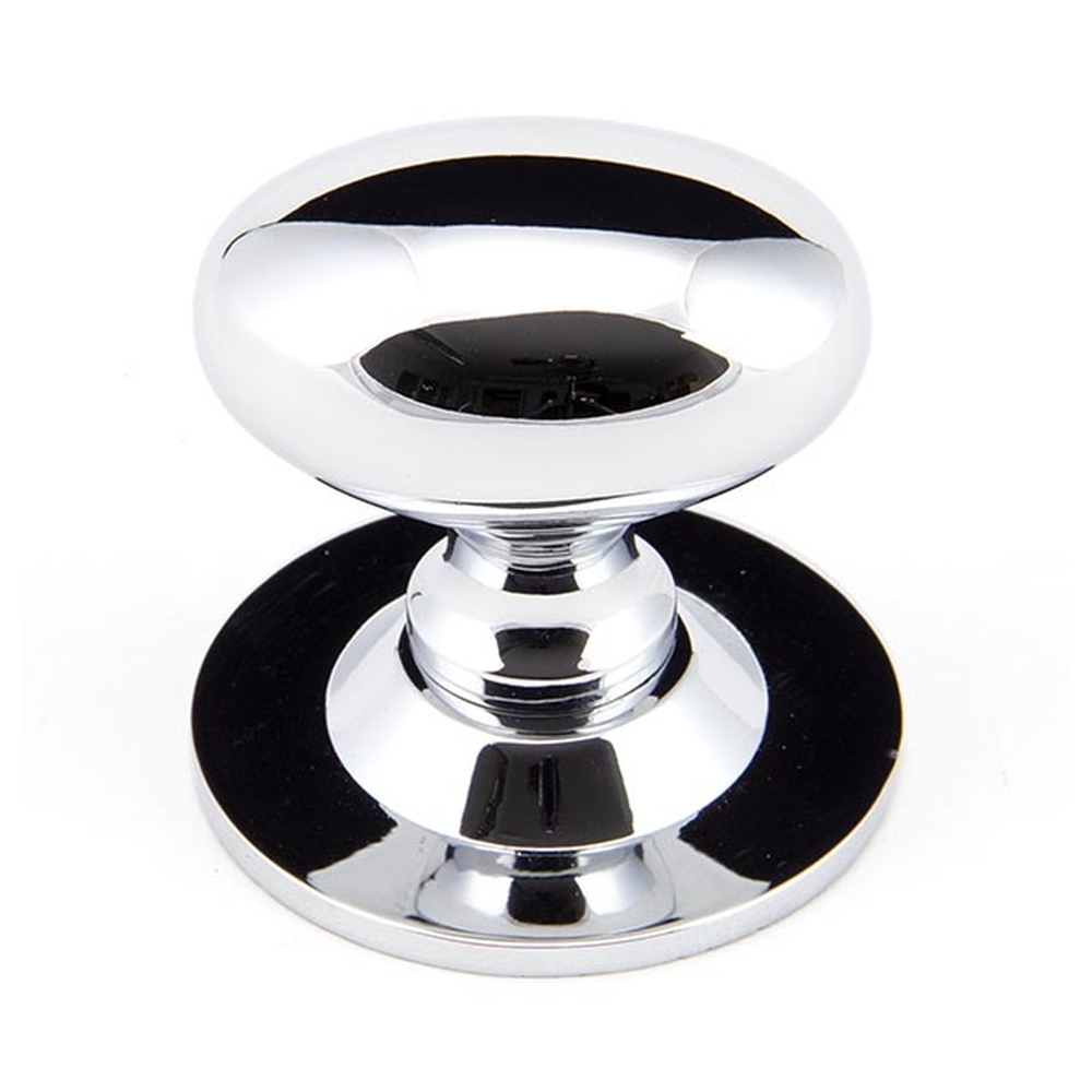 92033  40 x 27mm  Polished Chrome  From The Anvil Oval Cabinet Knob