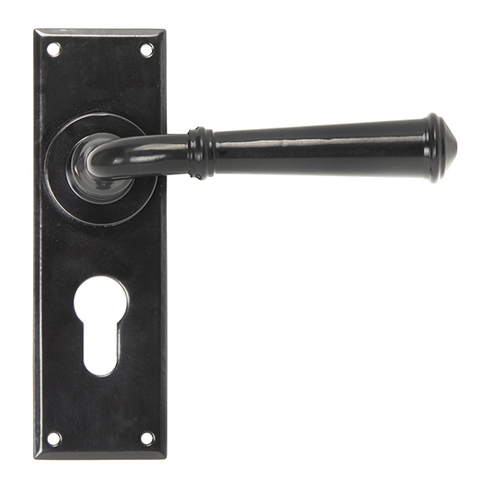 92060 • 152 x 48 x 5mm • Black • From The Anvil Regency Lever Euro Lock Set