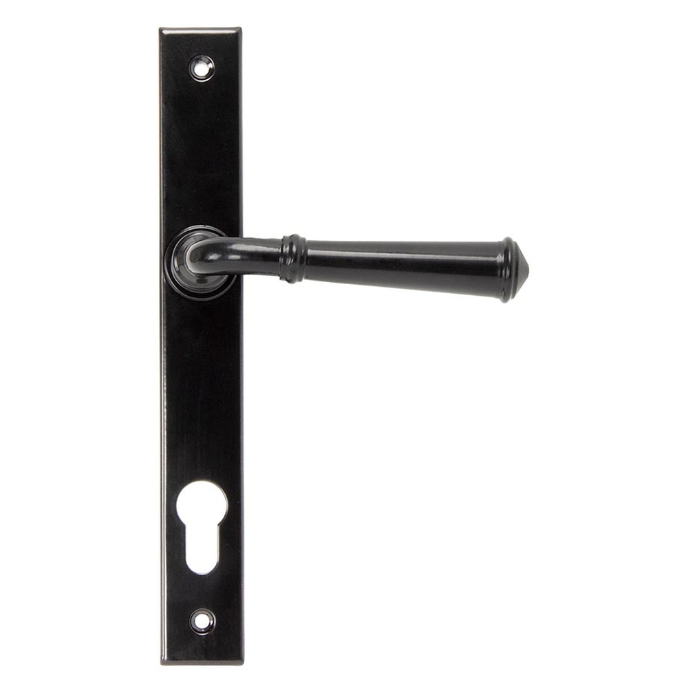 92061 • 242 x 32 x 13mm • Black • From The Anvil Regency Slimline Lever Espag. Lock Set