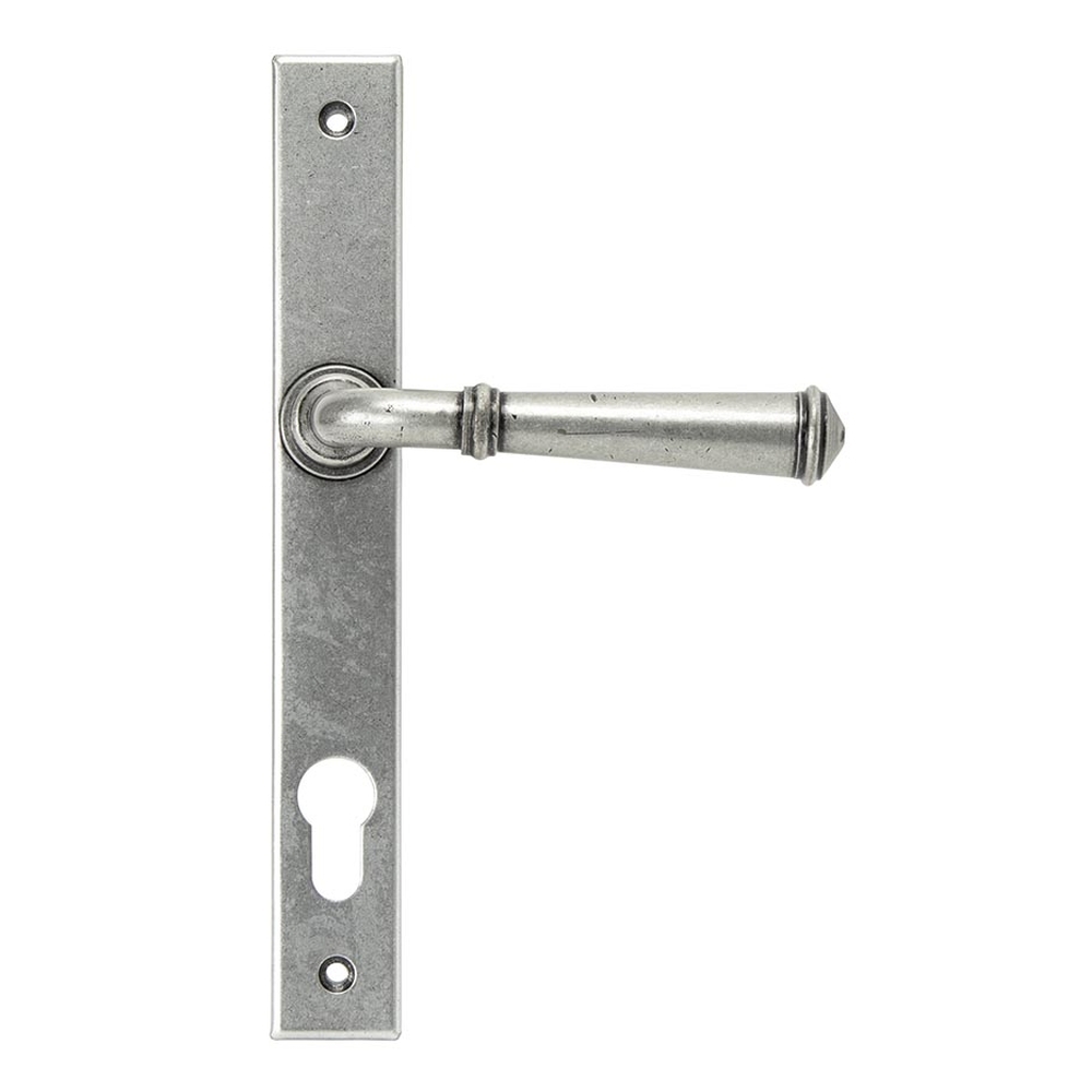 92062 • 242 x 32 x 13mm • Pewter Patina • From The Anvil Regency Slimline Lever Espag. Lock Set