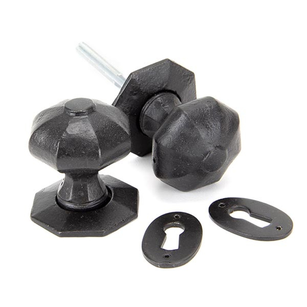 92064 • 54mm • External Beeswax • From The Anvil Octagonal Mortice / Rim Knob Set