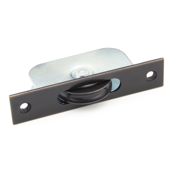 92134 • 119 x 26mm • Aged Bronze • From The Anvil Square Ended Sash Pulley 75kg