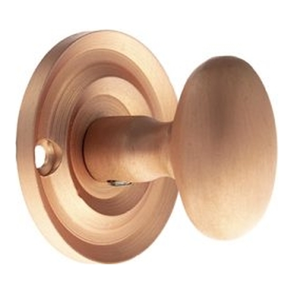 OEOWCUSC  Urban Satin Copper  Old English Oval Bathroom Turn With Release