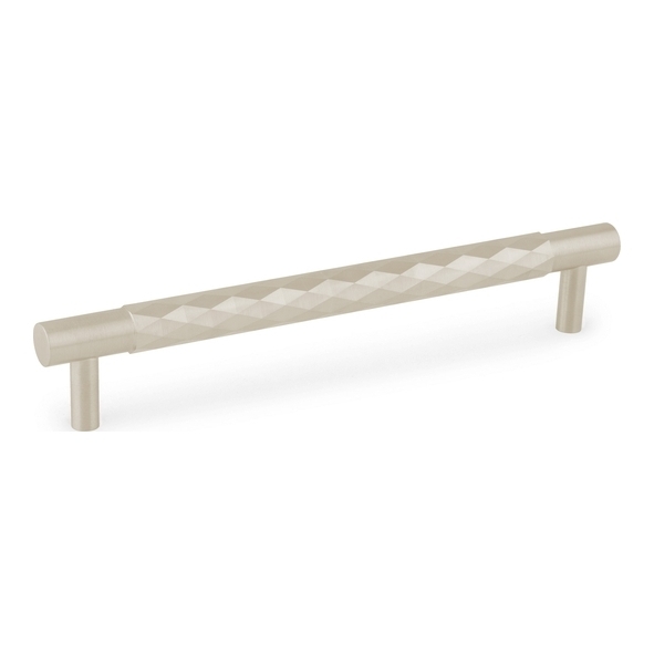 AW846-160-SN • Satin Nickel • 160mm c/c • Alexander & Wilks Diamond Cut T-Bar Cabinet Pull