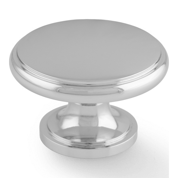 AW849-38-PC • 38mm • Polished Chrome • Alexander & Wilks Cambridge Solid Brass Cabinet Knob