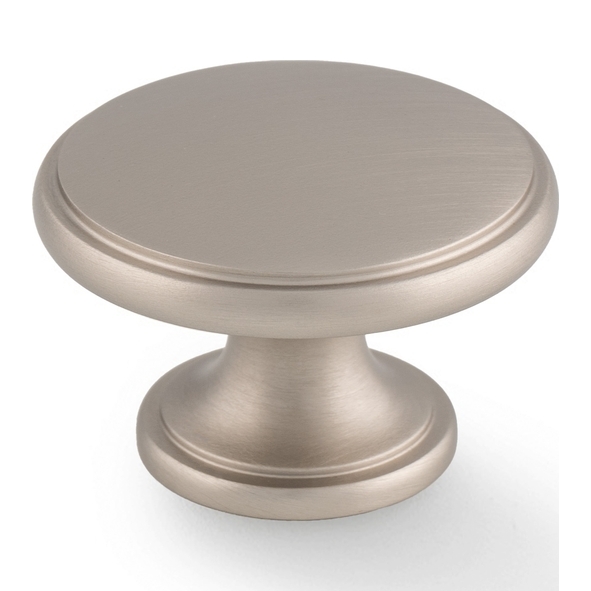 AW849-38-SN • 38mm • Satin Nickel • Alexander & Wilks Cambridge Solid Brass Cabinet Knob