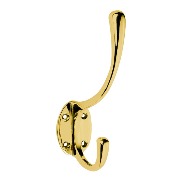 AA25PB • Polished Brass • Carlisle Brass Victorian Hat & Coat Hook