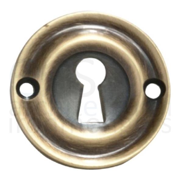 AQ41FB • Florentine Bronze • Carlisle Brass Single Ring Mortice Key Escutcheon