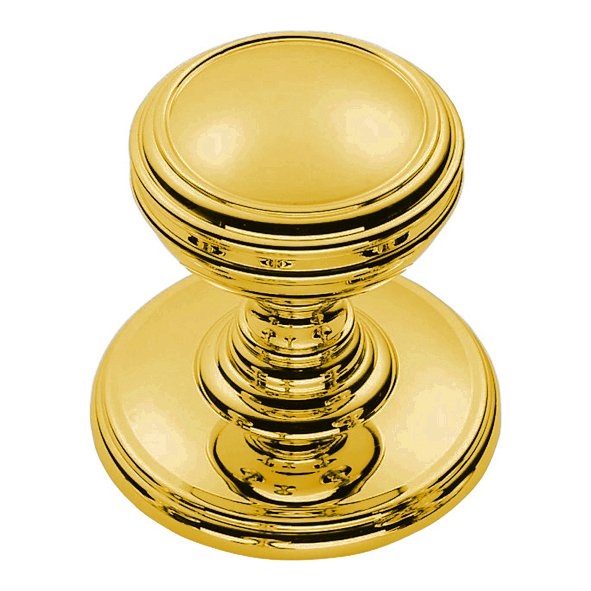 DK47B  25 x 32 x 30mm  Polished Brass  Delamain Ringed Cabinet Knob