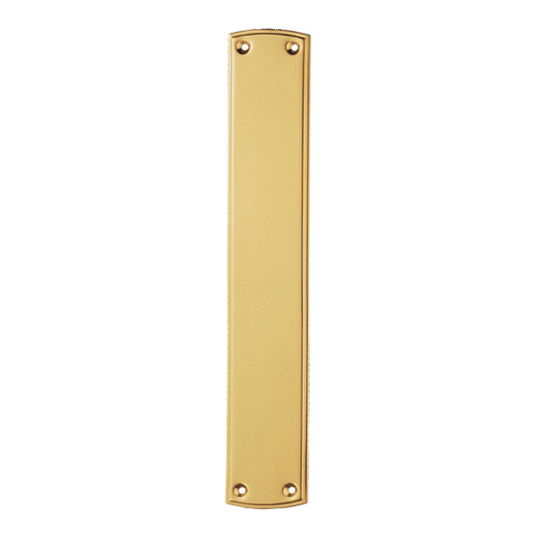 PF107 • 382 x 64mm • Polished Brass • Carlisle Brass Ornate Finger Plate