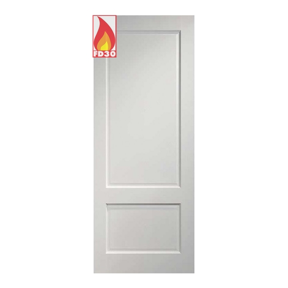 45NM3F/DWHP762  1981 x 762 x 45mm [30]  Deanta Internal White Primed Madison FD30 Fire Door