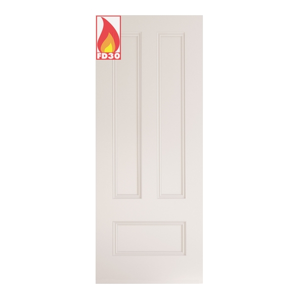 45CANF/DWHP838  1981 x 838 x 45mm [33]  Deanta Internal White Primed Canterbury FD30 Fire Door