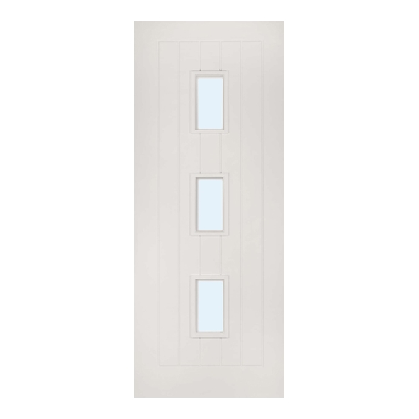 Deanta Internal White Primed Ely Doors [Clear Glass]
