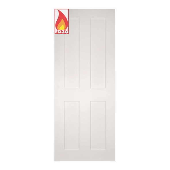 Deanta Internal White Primed Eton FD30 Fire Doors