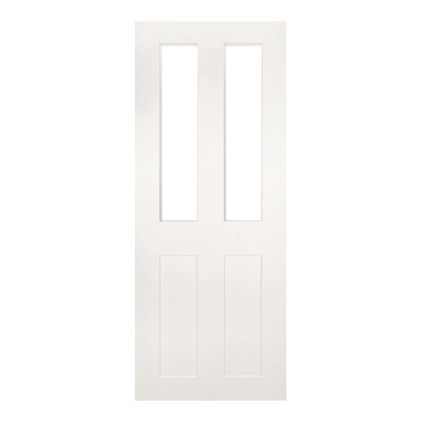 Deanta Internal White Primed Eton Doors [Clear Glass]