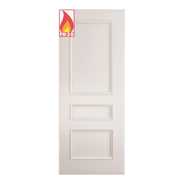 45WINF/DWHP686  1981 x 686 x 45mm [27]  Deanta Internal White Primed Windsor FD30 Fire Door