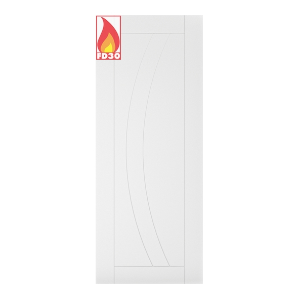 45RAVF/DWHP610  1981 x 610 x 45mm [24]  Deanta Internal White Primed Ravello FD30 Fire Door
