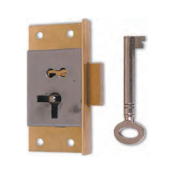 Cut Brassed Cabinet Lock Keyed Alike