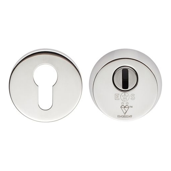 AEB1750BSS  Polished Stainless  Eurospec BS Security Euro Cylinder Escutcheons