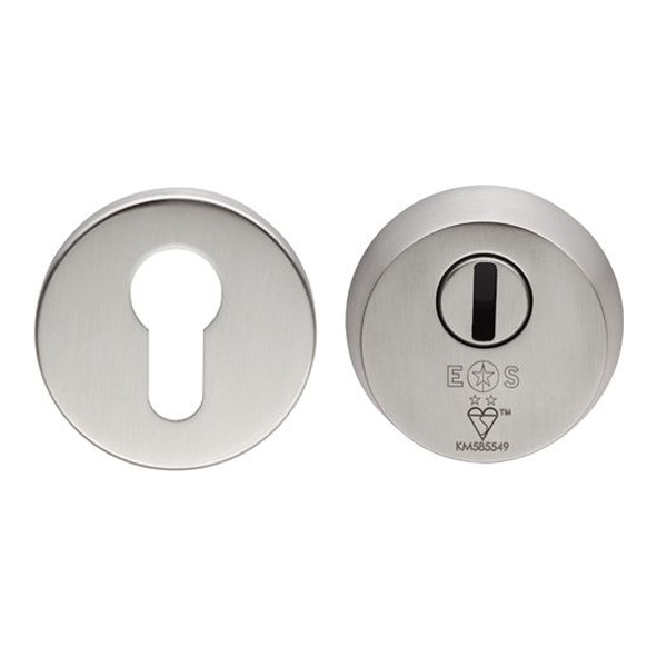 AEB1750SSS  Satin Stainless  Eurospec BS Security Euro Cylinder Escutcheons