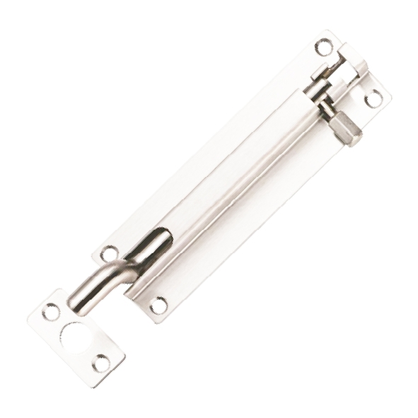 BBT1150CR/BSS  150 x 39mm  Polished Stainless  Grade 304 Fire Rated Cranked Barrel Bolt