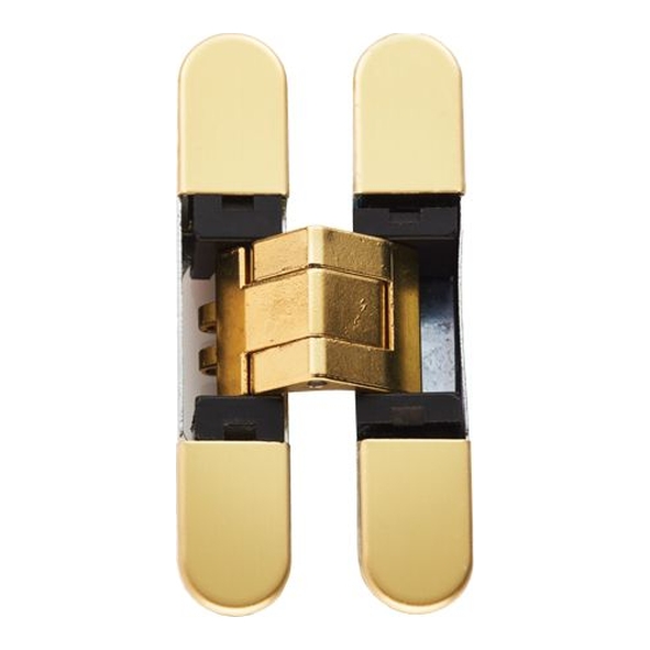 CI000929OTO00  76 x 14mm  Brassed  Eurospec Concealed 3D Adjustable Cabinet Hinge