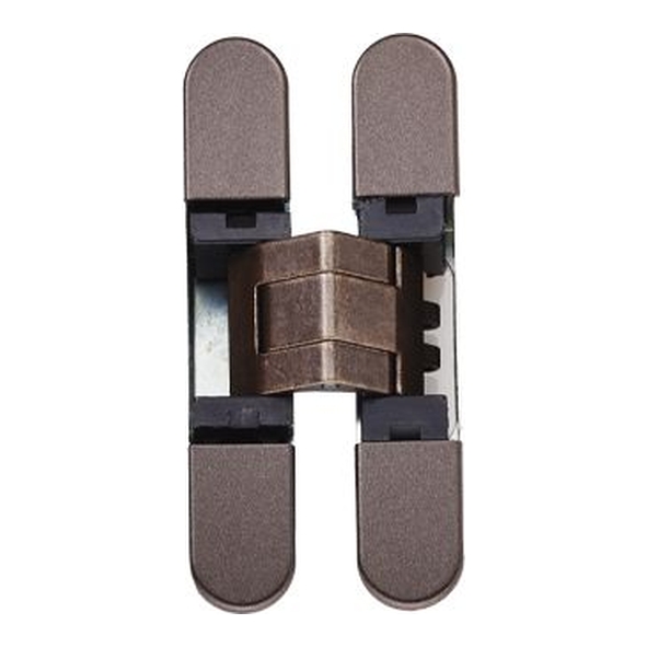 CI000929BRO00  76 x 14mm  Bronzed  Eurospec Concealed 3D Adjustable Cabinet Hinge