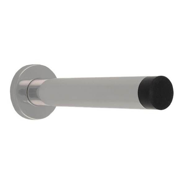 DSW1019SSS  150mm  Satin Stainless  Wall Mounted Projection Door Stop With Concealed Fixing Rose
