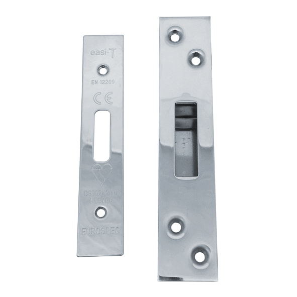 FSF5012BSS  Square Forend & Striker  Polished Stainless  For BS3621 Insurance 5 Lever Deadlock