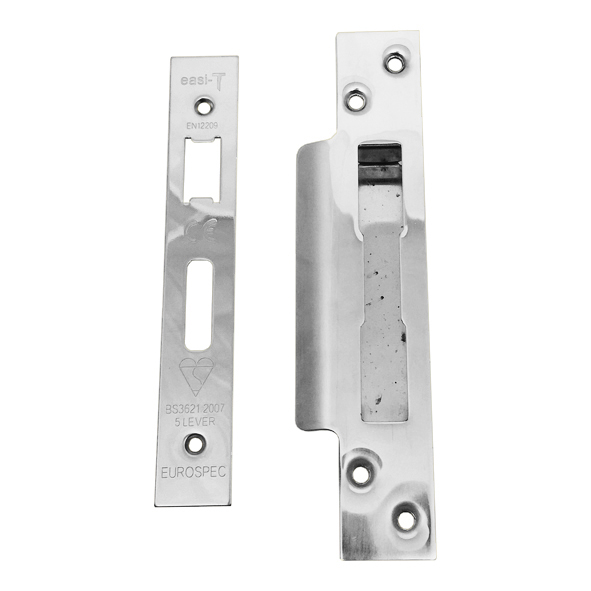 FSF5013BSS  Square Forend & Striker  Polished Stainless  For BS3621 Insurance 5 Lever Sashlock