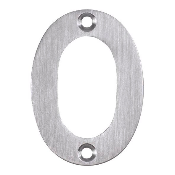 NUM10500SSS • 050mm • Satin Stainless • Eurospec Cast Face Fixing Numeral 0