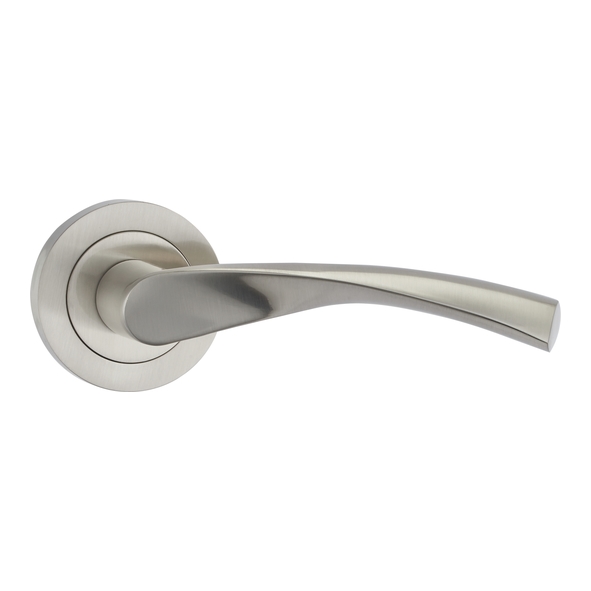 FCOVER-SN  Satin Nickel  Fortessa Verto Levers On Round Roses