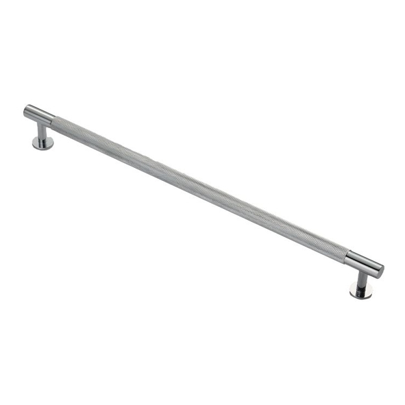 FTD700HCP  320 c/c x 350 x 12 x 36mm  Polished Chrome  Fingertip Design Knurled Cabinet Pull Handle