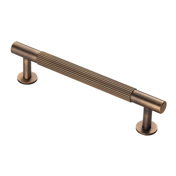 FTD710BAB  128 c/c x 158 x 12 x 36mm  Antique Brass  Fingertip Design Lines Cabinet Pull Handle