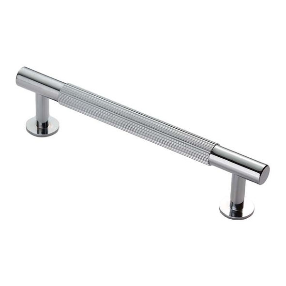 FTD710BCP  128 c/c x 158 x 12 x 36mm  Polished Chrome  Fingertip Design Lines Cabinet Pull Handle