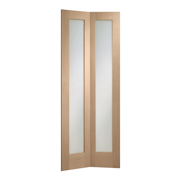 XL Joinery Internal Oak Pattern 10 Bi-Fold Doors [Clear Glass]