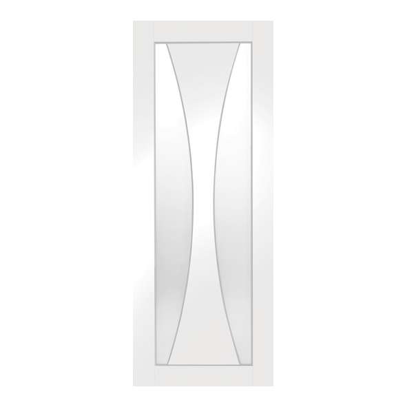 XL Joinery Internal White Primed Verona Doors [Clear Glass]