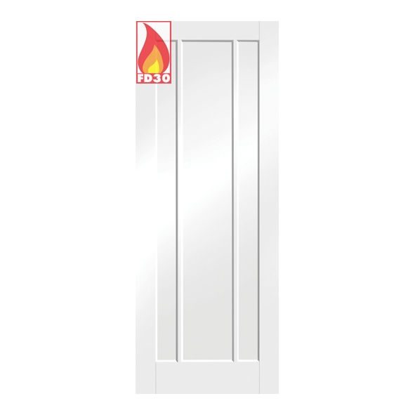 WPWOR33-FD  1981 x 838 x 44mm [33]  Internal White Primed Worcester FD30 Fire Door