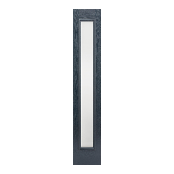 LPD External GRP Anthracite Grey Plain Raised Moulding Sidelight [Obscure Double]