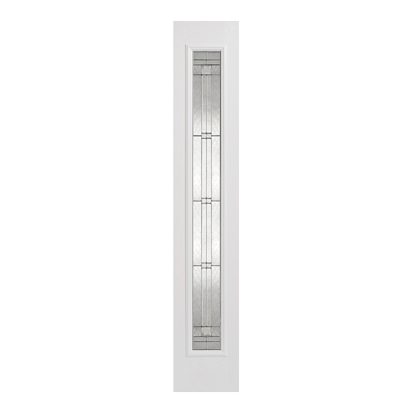 LPD External GRP White Elegant Raised Moulding Sidelight [Lead Double Glazed]